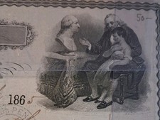 SLING'S 🪙 RARE 1865 Obsolete Bank 🏦 Check South Bend, INDIANA Beautiful... picture