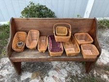 Longaberger Baskets, Lot Of 10, All For One Price picture