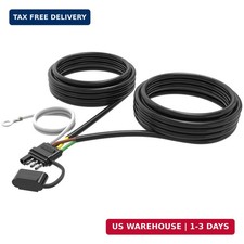 4 Pin 5 Wire Trailer Wiring Harness Kit, 22FT 16AWG Core with Jacketed Cable Tra picture
