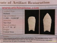 Restored Cent Texas Midland Arrowhead, Prehistoric Artifact *FREE SHIPPING RS2 picture