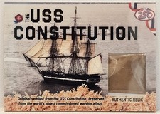 🔥2026 Historic Autographs 250th Military Part 1 USS Constitution Relic Card🔥 picture