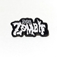 Cartoon Punk Slogan Letters Rob Zombie Enamel Metal Funny Lapel Pins Badges picture