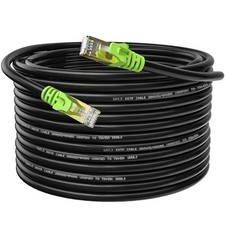 Outdoor Cat7 Ethernet Cable 200ft, 26AWG Heavy-Duty Cat7 Networking Cord Patc... picture