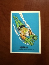 1974 Wonder Bread Aquaman DC Comics Vintage Trading Card Warner Bros Ungraded picture