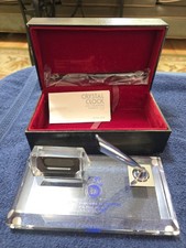 Vintage New Desktop Pen Set In Velvet Lined Box,  Teamsters 1983 Commemorative picture