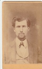 Marshalltown IA~Manville& Jarvis Photography~Gentleman~Carte de Visite~c1875 CDV picture