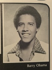 Barack Obama Senior High School Yearbook picture