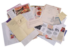 Moms Grandmas Estate Ephemera Food Recipe Cutouts Ideas Handwritten Collections picture