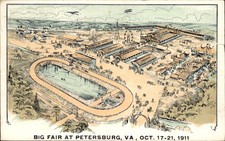 Petersburg Virginia VA Big Fair c1910 Vintage Postcard bhn SCARCE picture