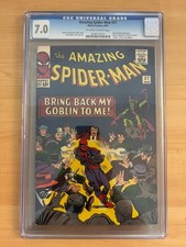 AMAZING SPIDER-MAN #27 CGC 7.0 OW/W - GREEN GOBLIN APPREARANCE - STEVE DITKO ART picture