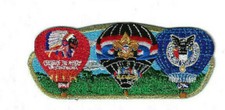 BSA Hot Air Ballon Staff Patch JSP 2010 National Jamboree GLD BDR [LA107] picture