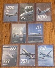 2025 Delta Airlines Airplane Trading Card Core Set (8 Cards) -(#64 - #71) picture