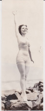 1937 Press Photo Miss America, Rose Veronica Coyle, Models a bathing suit picture