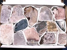 Pink Amethyst Rough Crystals (Avg 2 LBs) Small Box Flat Bulk Wholesale Lot Raw picture