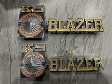 NOS New Old Stock OEM  K5 Blazer Fender Emblems 1976-80 #349697 CHEVY K5 BLAZER picture