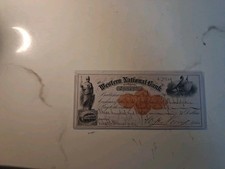 SLING'S 🪙RARE 1874 Obsolete Bank Check National Bank 🏦 Of Baltimore, Maryland  picture