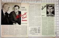 1944 Collier's Magazine Spread Sidney Hillman Hirohito Butch Cartoons WWII picture