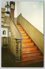 Salem MA Derby House Stairway 1761 Colonial Architecture Postcard Walter H picture