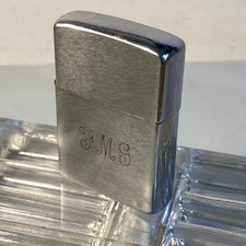 Vintage 1950's Zippo Pat 2517191  Bradford PA Brushed Chrome Zippo Lighter READ picture