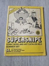 1977 SUPERSNIPE NY Comic Book & Art Store Catalog No. 3 w/ Insert Super Snipe picture