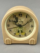 Vintage US Time Corporation Mickey Mouse Wind-up Alarm Clock - Working picture