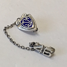 GSC School 1946 Sterling Silver Brooch Pin Vintage 1946 picture