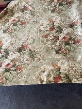 12 Yds P. Kaufman Floral Upholstery Linen Fabric greens-creams-rust picture