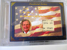 George H. W. Bush A Word From POTUS Rare Limited Relic Card 2025 1989-1993 picture