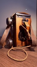 WW1-era U.S. ARMY SIGNAL CORPS CAMP TELEPHONE Model A 1917 VG  working condition picture