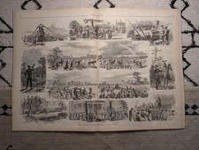 1867 Cotton Plantation Black Workers Centerfold, Crete War — Feb 2 picture
