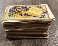 Lot of 150 Antique Vintage Christmas Thanksgiving Special Occasion Ect Postcards picture