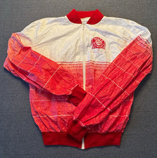 Vintage 1989 Blitz Weinhard Brewery Tyvek Graphic Jacket Sz M Windbreaker Rare picture