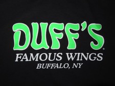 Vintage DUFF's Famous Wings BUFFALO NY Warning HOT IS VERY VERY HOT (2XL Shirt picture