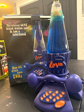 Lava Lamp Novelty Telephone Retro 2000s with box RARE missing cap picture