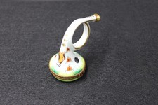 Limoges France Peint Main French Horn Trinket Box Hand Painted picture
