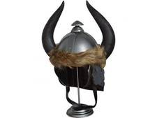 Conan The Barbarian Medieval Steel Handmade Helmet with Display Stand & Lining picture