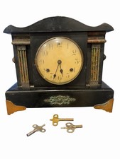 Vintage Waterbury Clock Co. Mantle Clock With Keys - Sold As Is picture