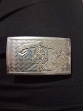 Vintage Commonwealth of  Philippines Military Belt Buckle WWII Era Eagle Crest picture