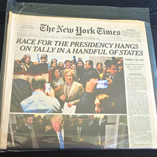 The New York Times Late Edition November 9, 2016 - Race for Presidency picture