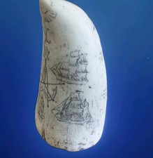 faux vintage whale tooth scrimshaw nautical 6