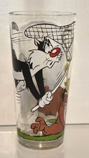 Vintage 1976 Sylvester Tweety & Hector Bulldog Pepsi Glass Action Series picture