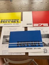 Historic Ferrari 275 Brochure/Press Kit Contents    See Photos and Description picture