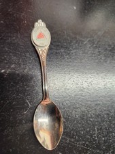 Vintage Cordele GA Souvenir Spoon Watermelon Enamel Silver-tone 4