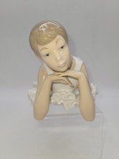 Nao By Lladro Spanish Porcelain Figurine Pensive Ballerina #149 Hand-painted picture