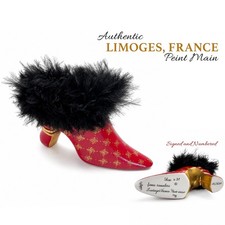 Signed Limited Limoges France Fiona Saunders Shoe #21 161/400 Excellent picture