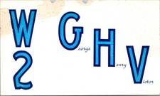 W2GHV George Apfel Dumont New Jersey Ham Amateur Radio QSL Card Postcard picture
