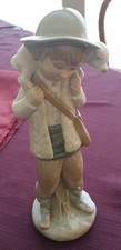 Vintage Zaphir Porcelain Boy With Lamb Figure Made In Spain 9.5