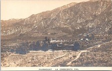 RPPC La Crescenta California Fairmount Panoramic View 1910 Los Angeles County picture