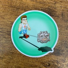 Jack Burton's Dog Walking Service white vinyl sticker picture