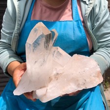 3020g HUGE Clear White Quartz Crystal Cluster Rough Specimen Healing Stone 5828 picture